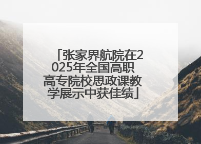 张家界航院在2025年全国高职高专院校思政课教学展示中获佳绩