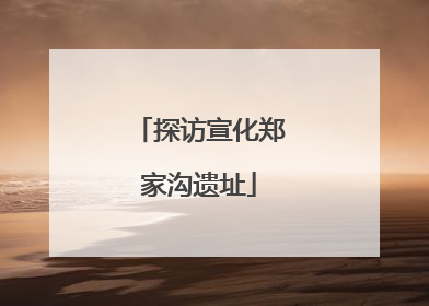 探访宣化郑家沟遗址