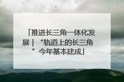 推进长三角一体化发展｜“轨道上的长三角”今年基本建成