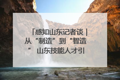 感知山东记者谈｜从“制造”到“智造” 山东技能人才引领产业升级