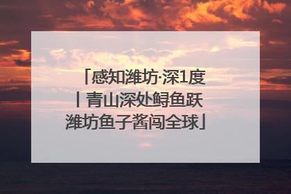 感知潍坊·深1度丨青山深处鲟鱼跃 潍坊鱼子酱闯全球