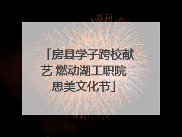 房县学子跨校献艺 燃动湖工职院思美文化节