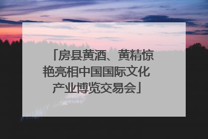 房县黄酒、黄精惊艳亮相中国国际文化产业博览交易会