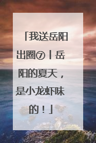 我送岳阳出圈⑦丨岳阳的夏天，是小龙虾味的！
