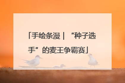 手绘条漫｜“种子选手”的麦王争霸赛