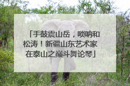 手鼓震山岳，唢呐和松涛！新疆山东艺术家在泰山之巅斗舞论琴
