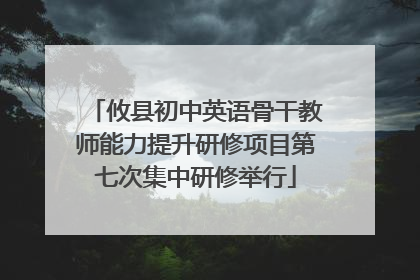 攸县初中英语骨干教师能力提升研修项目第七次集中研修举行