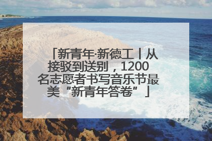 新青年·新德工丨从接驳到送别，1200名志愿者书写音乐节最美“新青年答卷”