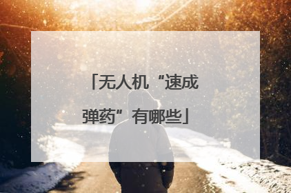 无人机“速成弹药”有哪些