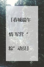 春城端午情 军营“粽”动员