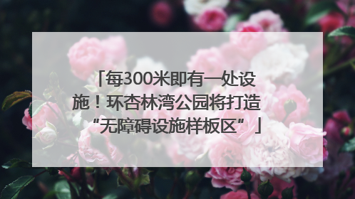 每300米即有一处设施！环杏林湾公园将打造“无障碍设施样板区”