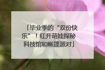 毕业季的“双份快乐”！红升萌娃探秘科技馆和帐篷派对