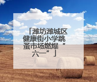 潍坊潍城区健康街小学跳蚤市场燃爆“六一”