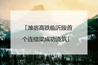 潍宿高铁临沂段首个连续梁成功浇筑