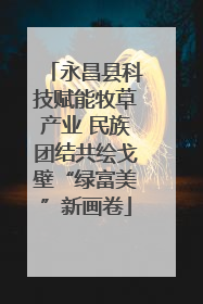 永昌县科技赋能牧草产业 民族团结共绘戈壁“绿富美”新画卷