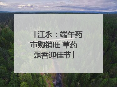 江永：端午药市购销旺 草药飘香迎佳节