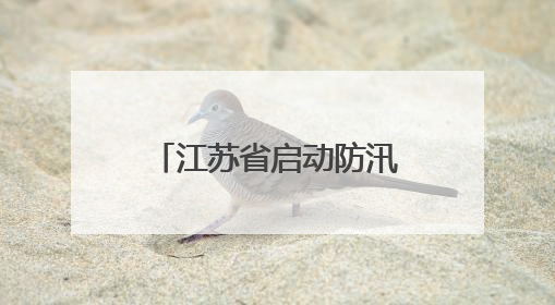 江苏省启动防汛IV级应急响应
