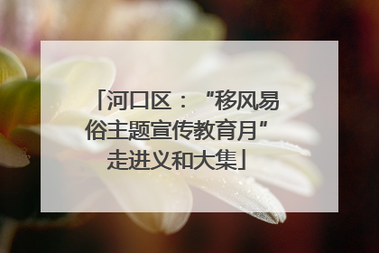 河口区：“移风易俗主题宣传教育月”走进义和大集