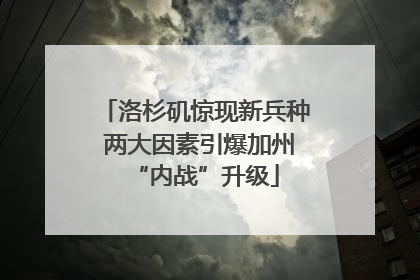 洛杉矶惊现新兵种 两大因素引爆加州“内战”升级
