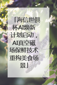 海信世俱杯AI焕新计划启动，AI真空磁场保鲜技术重构美食场景