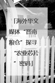 海外华文媒体“晋南粮仓”探寻“农业芯片”密码