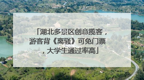 湖北多景区创意揽客，游客背《离骚》可免门票，大学生通过率高