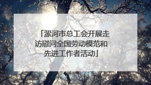 漯河市总工会开展走访慰问全国劳动模范和先进工作者活动