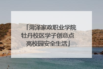 菏泽家政职业学院牡丹校区学子创意点亮校园安全生活