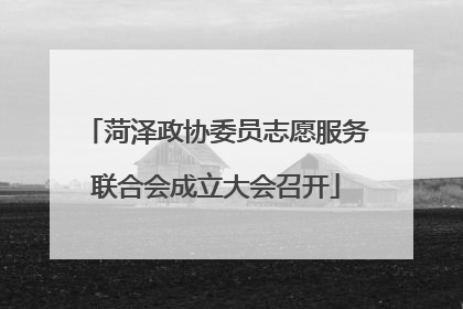 菏泽政协委员志愿服务联合会成立大会召开