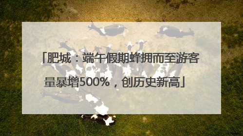 肥城：端午假期蜂拥而至游客量暴增500%，创历史新高