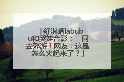 舒淇晒labubu和哭娃合影：一同去郊游！网友：这是怎么火起来了？