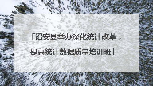 诏安县举办深化统计改革，提高统计数据质量培训班