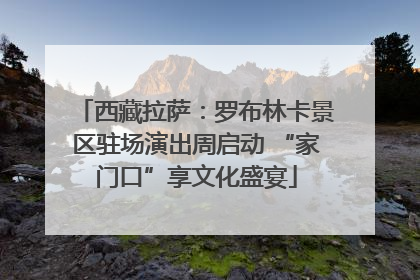 西藏拉萨：罗布林卡景区驻场演出周启动 “家门口”享文化盛宴