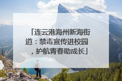 连云港海州新海街道：禁毒宣传进校园，护航青春助成长