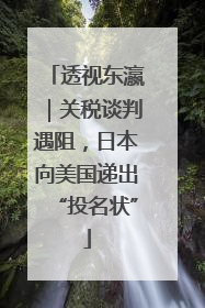 透视东瀛｜关税谈判遇阻，日本向美国递出“投名状”