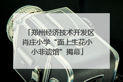 郑州经济技术开发区肖庄小学“面上生花小小非遗馆”揭幕