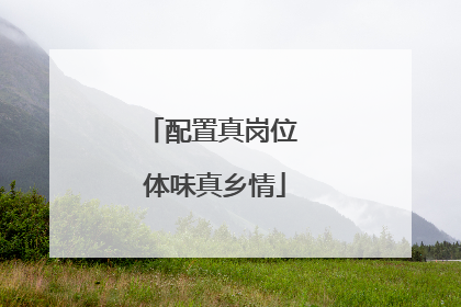 配置真岗位 体味真乡情