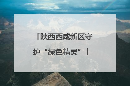 陕西西咸新区守护“绿色精灵”