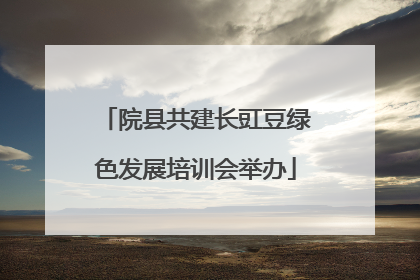 院县共建长豇豆绿色发展培训会举办