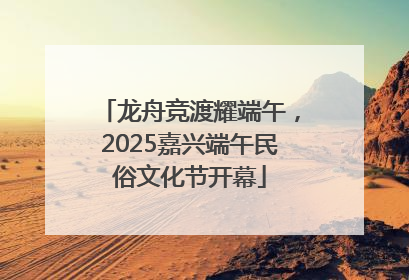 龙舟竞渡耀端午，2025嘉兴端午民俗文化节开幕