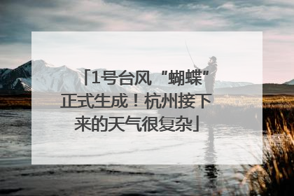 1号台风“蝴蝶”正式生成！杭州接下来的天气很复杂