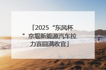 2025“东风杯”京堰新能源汽车拉力赛圆满收官
