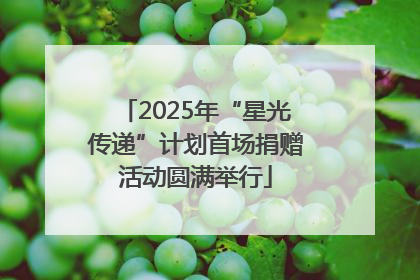 2025年“星光传递”计划首场捐赠活动圆满举行