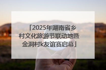 2025年湖南省乡村文化旅游节联动地暨金洞村k友谊赛启幕