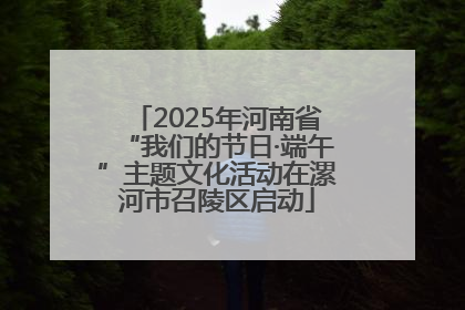 2025年河南省“我们的节日·端午”主题文化活动在漯河市召陵区启动