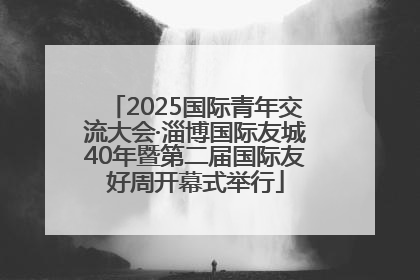 2025国际青年交流大会·淄博国际友城40年暨第二届国际友好周开幕式举行