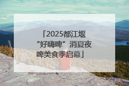 2025都江堰“好嗨啤”消夏夜啤美食季启幕