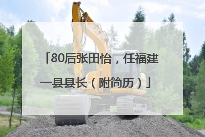 80后张田怡，任福建一县县长（附简历）