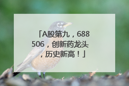 A股第九，688506，创新药龙头，历史新高！