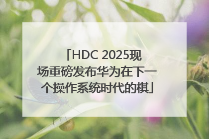 HDC 2025现场重磅发布华为在下一个操作系统时代的棋